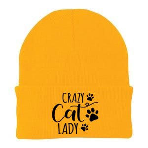 Crazy Cat Lady Funny Cat Meow For Men Women Love Cat Knit Cap Winter Beanie