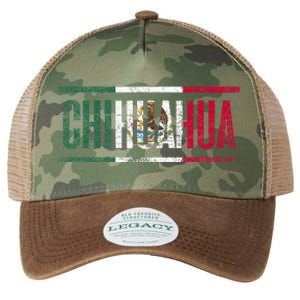 Chihuahua Con La Bandera De México Legacy Tie Dye Trucker Hat