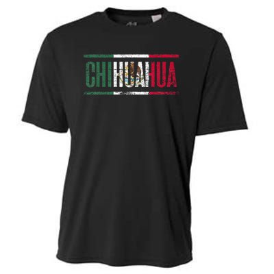 Chihuahua Con La Bandera De México Cooling Performance Crew T-Shirt