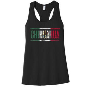 Chihuahua Con La Bandera De México Women's Racerback Tank