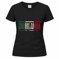 Chihuahua Con La Bandera De México Women's T-Shirt