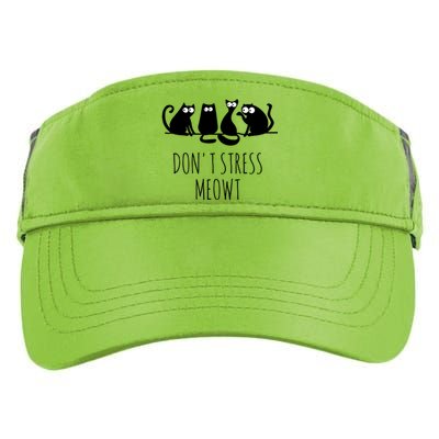 Cute Cat Lover Don't Stress Meowt Cute Cat Great Gift Adult Drive Performance Visor