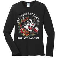 Childless Cat Ladies Voting Election 2024 Usa Vintage Ladies Long Sleeve Shirt