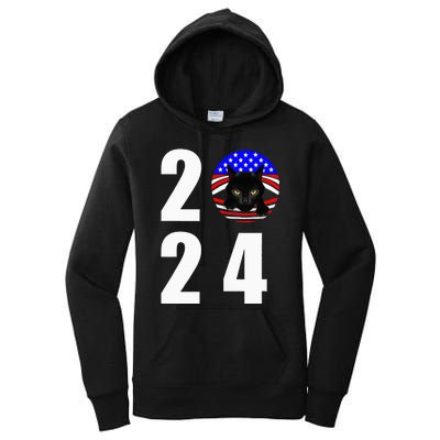 Childless Cat Ladies Vote 2024 Retro Women's Pullover Hoodie