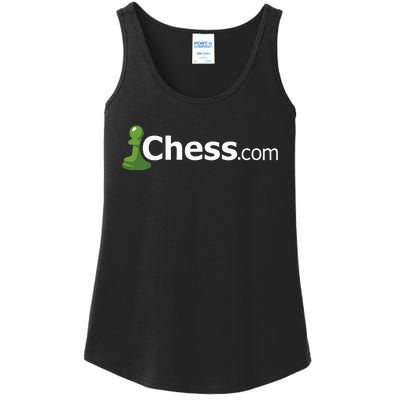 Chess.com Classic Logo Online Chess Site Fan Ladies Essential Tank