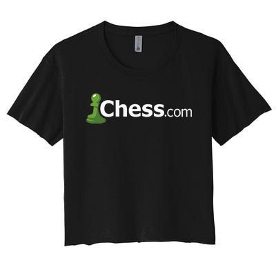 Chess.com Classic Logo Online Chess Site Fan Women's Crop Top Tee