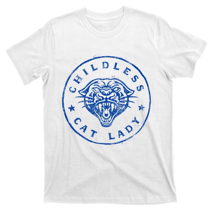 Childless Cat Lady Brave Proud Independent Apparel T-Shirt