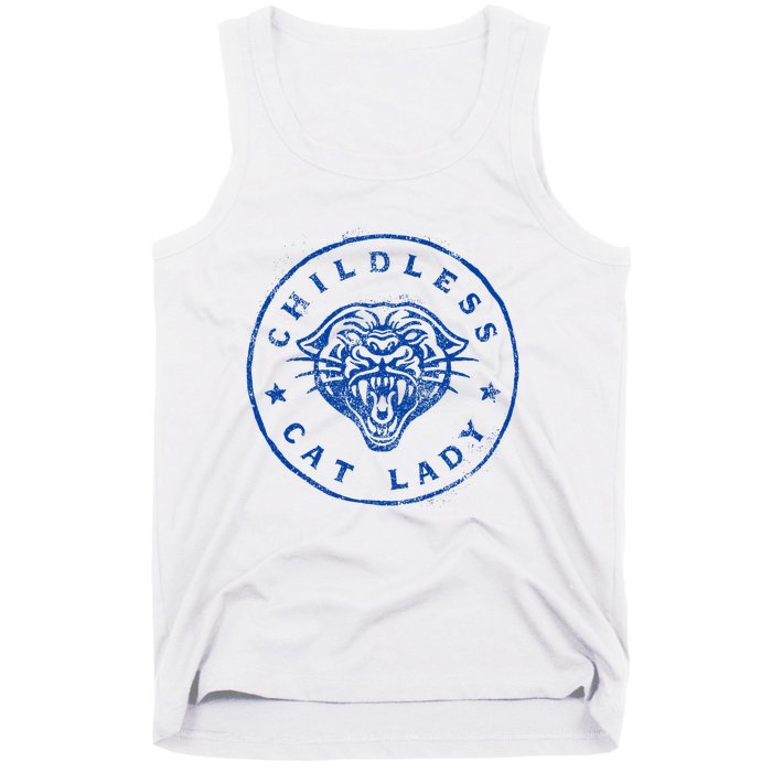 Childless Cat Lady Brave Proud Independent Apparel Tank Top