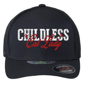 Childless Cat Lady Cat Ladies For Kamala Harris 2024 Flexfit Unipanel Trucker Cap