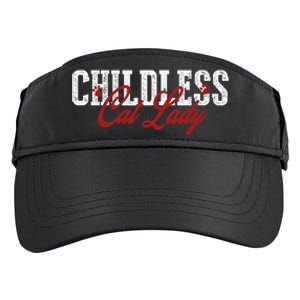 Childless Cat Lady Cat Ladies For Kamala Harris 2024 Adult Drive Performance Visor