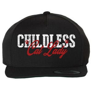 Childless Cat Lady Cat Ladies For Kamala Harris 2024 Wool Snapback Cap