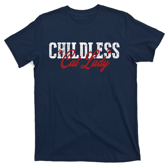 Childless Cat Lady Cat Ladies For Kamala Harris 2024 T-Shirt