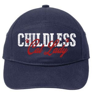 Childless Cat Lady Cat Ladies For Kamala Harris 2024 7-Panel Snapback Hat