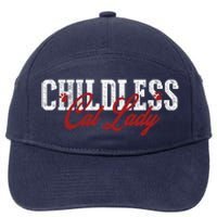 Childless Cat Lady Cat Ladies For Kamala Harris 2024 7-Panel Snapback Hat