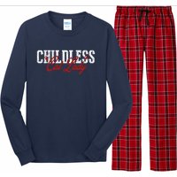 Childless Cat Lady Cat Ladies For Kamala Harris 2024 Long Sleeve Pajama Set