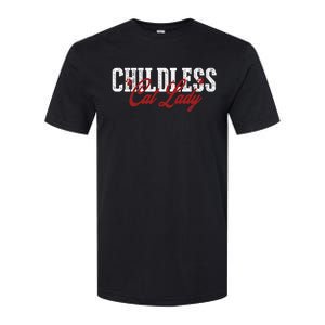 Childless Cat Lady Cat Ladies For Kamala Harris 2024 Softstyle CVC T-Shirt