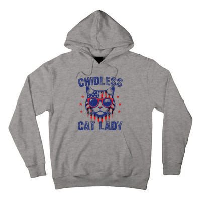 Childless Cat Ladies For Kamala Harris 2024 Election Tall Hoodie