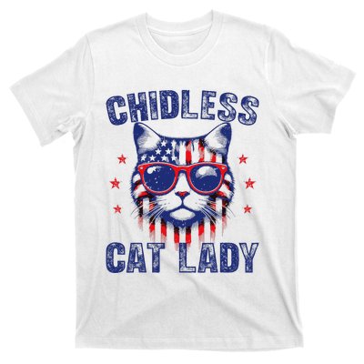 Childless Cat Ladies For Kamala Harris 2024 Election T-Shirt