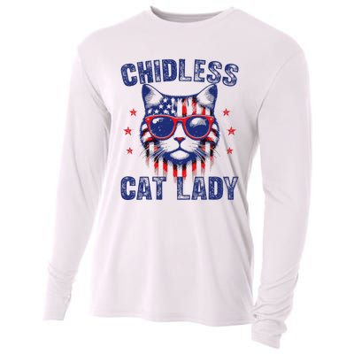 Childless Cat Ladies For Kamala Harris 2024 Election Cooling Performance Long Sleeve Crew