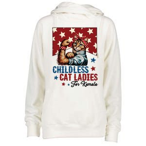 Childless Cat Ladies Childless Cat Lady Womens Funnel Neck Pullover Hood