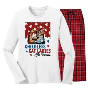 Childless Cat Ladies Childless Cat Lady Women's Long Sleeve Flannel Pajama Set 