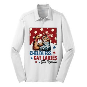 Childless Cat Ladies Childless Cat Lady Silk Touch Performance Long Sleeve Polo