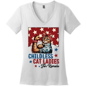 Childless Cat Ladies Childless Cat Lady Women's V-Neck T-Shirt