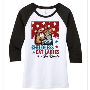 Childless Cat Ladies Childless Cat Lady Women's Tri-Blend 3/4-Sleeve Raglan Shirt