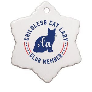 Childless Cat Lady Club Member Ceramic Star Ornament