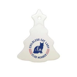 Childless Cat Lady Club Member Ceramic Tree Ornament