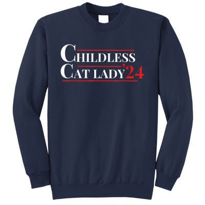 Childless Cat Lady Funny Voting Election 2024 Usa Kamala Harris 2024 Sweatshirt