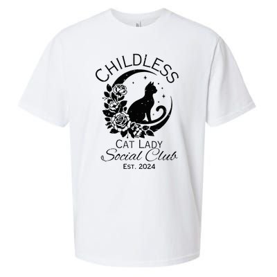 Childless Cat Lady Social Club Meme Cat Kamala Harris 2024 Sueded Cloud Jersey T-Shirt