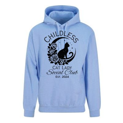 Childless Cat Lady Social Club Meme Cat Kamala Harris 2024 Unisex Surf Hoodie