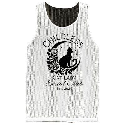 Childless Cat Lady Social Club Meme Cat Kamala Harris 2024 Mesh Reversible Basketball Jersey Tank