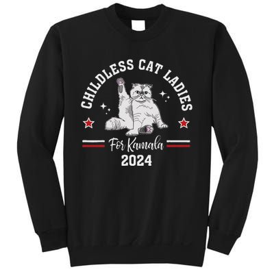 Childless Cat Ladies For Kamala Harris 2024 Election Sweatshirt