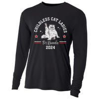 Childless Cat Ladies For Kamala Harris 2024 Election Cooling Performance Long Sleeve Crew