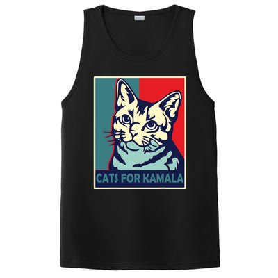 Childless Cat Lady Is Voting Kamala Harris President 2024 PosiCharge Competitor Tank