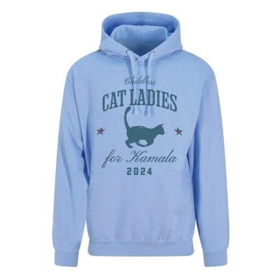 Childless Cat Ladies Against Fascism Feminist Unisex Surf Hoodie