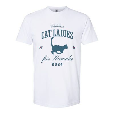 Childless Cat Ladies Against Fascism Feminist Softstyle CVC T-Shirt