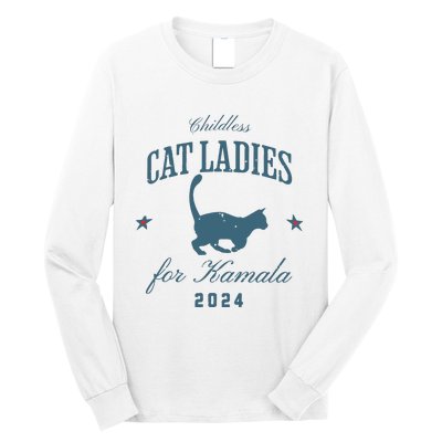 Childless Cat Ladies Against Fascism Feminist Long Sleeve Shirt