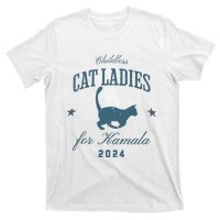 Childless Cat Ladies Against Fascism Feminist T-Shirt