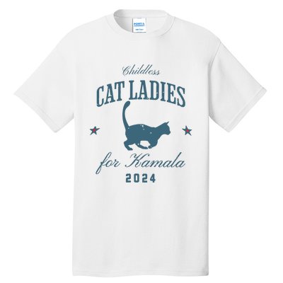 Childless Cat Ladies Against Fascism Feminist Tall T-Shirt