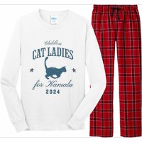 Childless Cat Ladies Against Fascism Feminist Long Sleeve Pajama Set