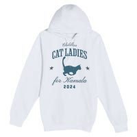 Childless Cat Ladies Against Fascism Feminist Premium Pullover Hoodie