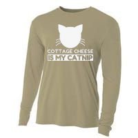 Cottage Cheese Lover Funny Cute Cat Gifts Cooling Performance Long Sleeve Crew