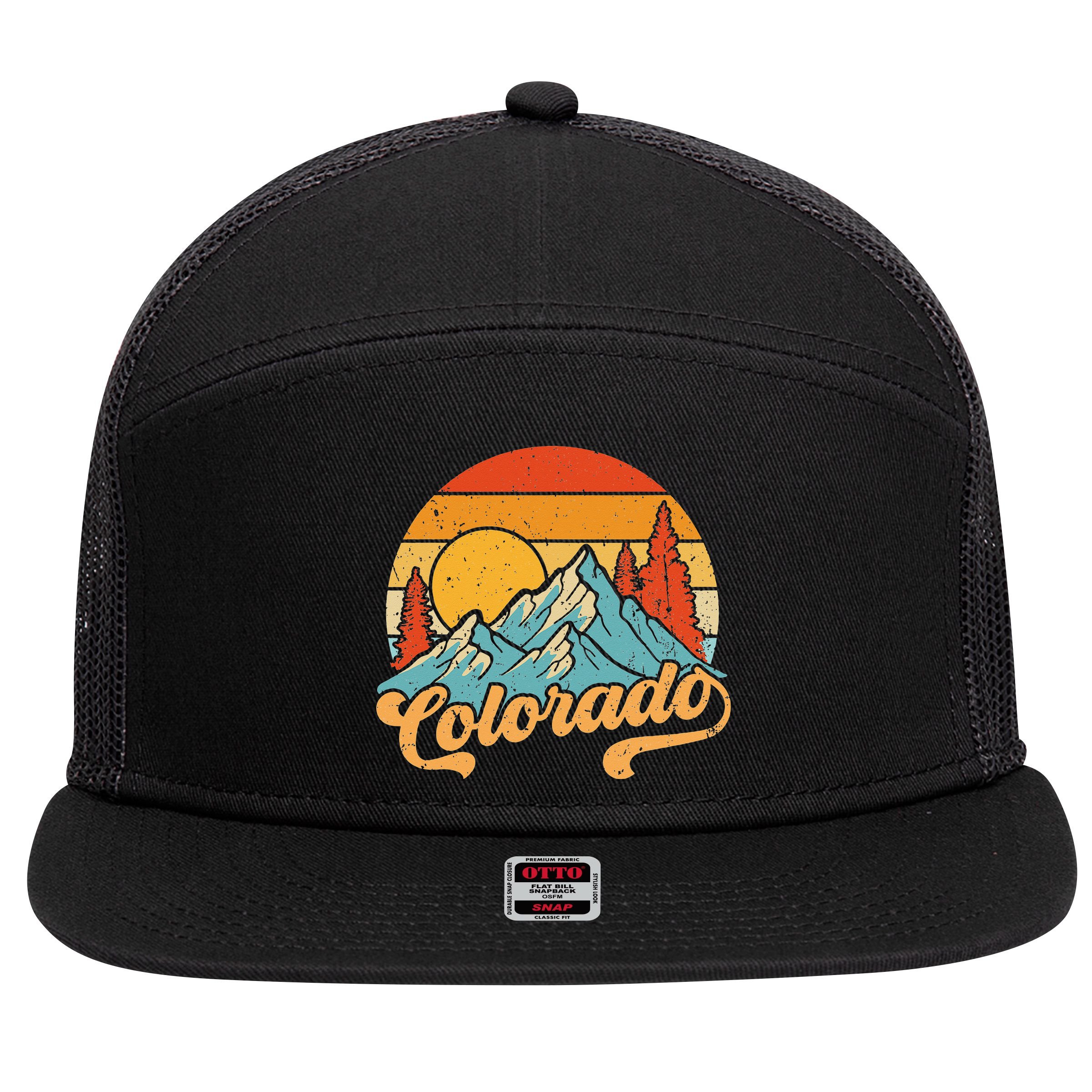Colorado Colorado Lover funny Colorado 7 Panel Mesh Trucker Snapback Hat