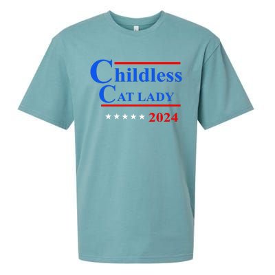 Childless Cat Lady 2024 Sueded Cloud Jersey T-Shirt