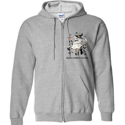 Childless Cat Ladies Cat Karma Retro Funny Full Zip Hoodie