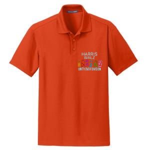 Childless Cat Lady Unity Over Division Harris 2024 Cat Hand Dry Zone Grid Polo