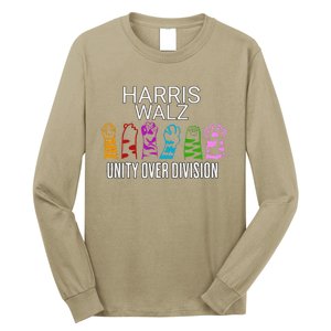 Childless Cat Lady Unity Over Division Harris 2024 Cat Hand Long Sleeve Shirt